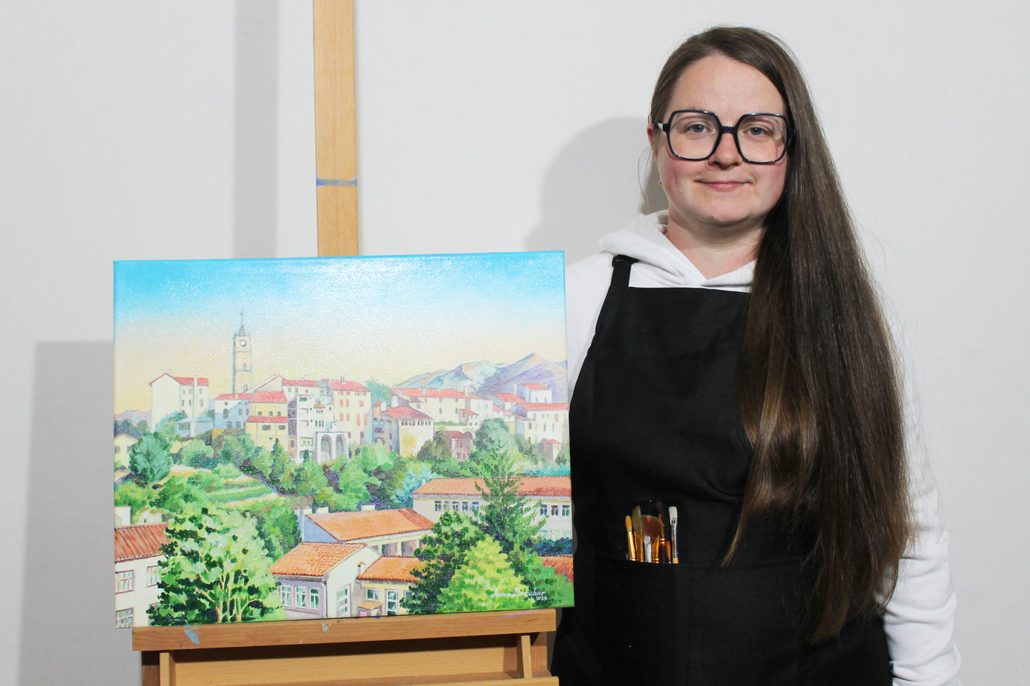 Matin à Saint-Laurent-de-Cerdans — peinture originale