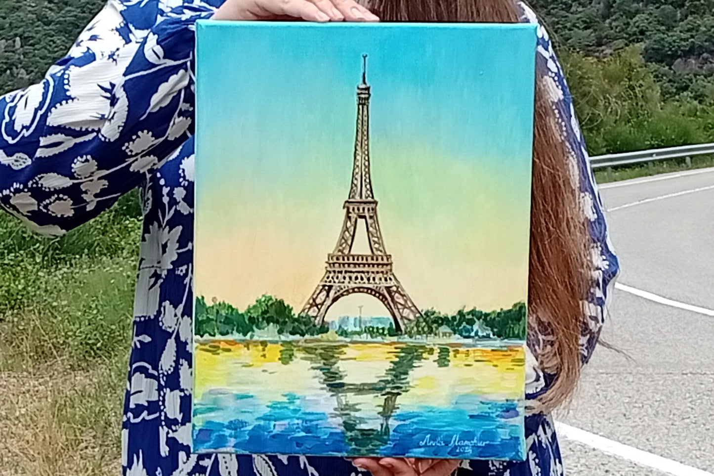 Reflets de Paris — peinture originale