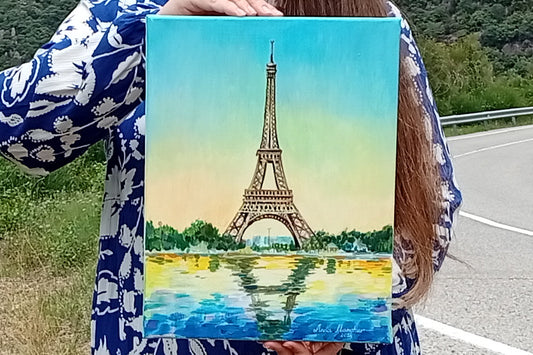 Reflets de Paris — peinture originale