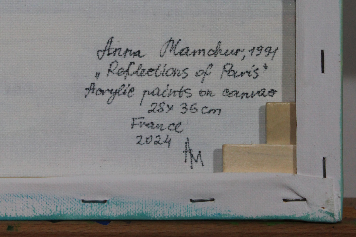 Reflets de Paris — peinture originale