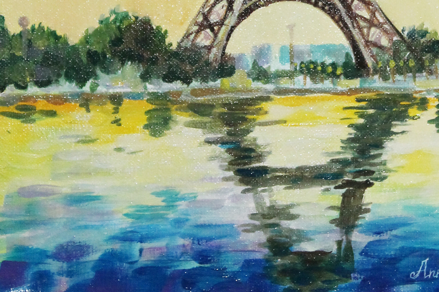 Reflets de Paris — peinture originale